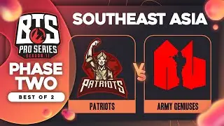 Patriots vs Army Geniuses Game 1 - BTS Pro Series 11 SEA: Groups w/ MLPDotA & johnxfire