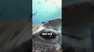 Sand Shark Shows Off Its Terrifying Teeth 🦈 #shorts #shark #animals