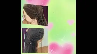 Amazing party hair style two  french hair style ✨💞🥰#amazinghairstyles #partyhairstyle #french