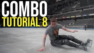 Freestyle Ice Skating Tutorial | Footwork Combo 8
