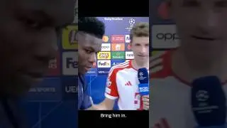 Tchouameni crashes Muller&rsquo;s post match interview 😂