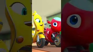 Don't Get Stuck!!! ⚡️ Motorcycle Cartoon | Ricky Zoom #shorts