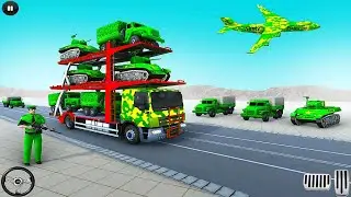 US army car transporter Vehicle: Us Army Bike Transport Simulator | Android iOS Gameplay