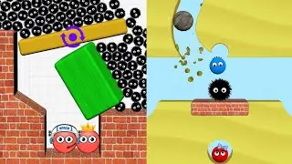 Hide Ball Vs Lucky Balls | Brain Teaser Speedrun Gameplay Max All Level's #technohackzgames 