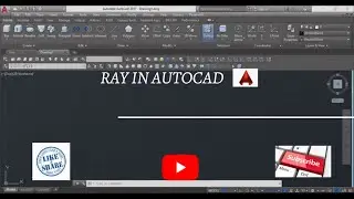 AutoCAD - how to draw a RAY in AUTOCAD | learn autocad free