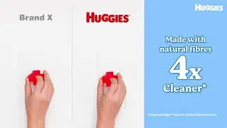 Huggies Pure Clean Baby Wipes | 4X Cleaner