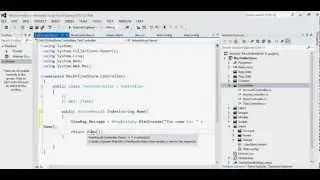 MVC C# Simple example how to pass parameters to Controller and display it in View