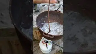 How to melt lead wheel weights down for future sinker making