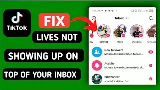 FIX tiktok inbox doesn't show Live | I can't see when the accounts I follow  go live