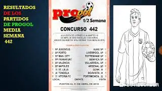 Progol resultados de la quiniela 442 media semana