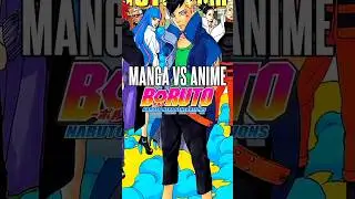 Manga vs Anime Boruto shippuden