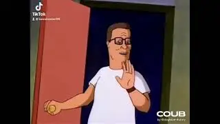 King of the hill hank gets hit with a hammer by yoshi