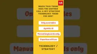 Which tech theme does the Gartner call a key strategic technology trend for 2025?#gk #shorts