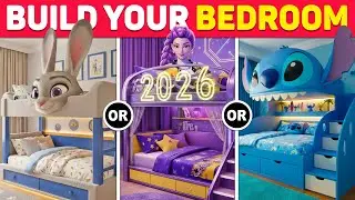 Would You Rather - Build Your New 2026 Fantasy Bedroom 🛏️🚀✨🌈 GlamQuiz