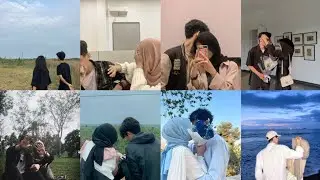 Muslim Couple Hidden Face photos ideas and whatsup and snapchat Dp Idea's 