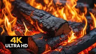 🔥 Fireplace 4K LIVE 24/7 | Real Fire Sounds | No Music | Cozy Home TV Ambience 🔥