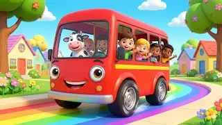 &ldquo;Wheels on the Red Smiley Bus 🚍 | Fun 3D Kids Cartoon Adventure | Learn & Play!&rdquo;