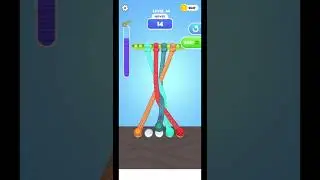 Tangle Master 3d Gameplay (ios/android) Walkthrough #shorts level #44  #newgame2021