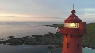 Slettnes fyr / Slettnes lighthouse [4K aerial footage]
