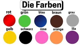 Deutsch lernen: Farben  | German Color Vocabulary for A1-A2
