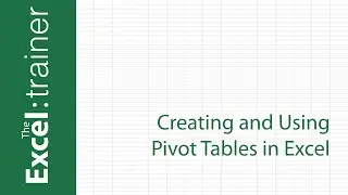 Promo for "Creating and Using Pivot Tables in Excel" Webinar