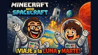 &iexcl;Expedici&oacute;n a la LUNA y a MARTE en Minecraft! 🚀🌕🔴 | Mod Spacecraft