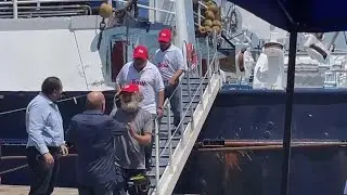 Rescued Australian sailor and dog arrive in Mexico