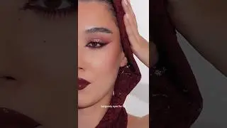 Burgundy eyes for fall🍷🍇 #fall#fallmakeup#falleyeshadow#burgundy#makeup#tutorial#trending#shorts#fyp