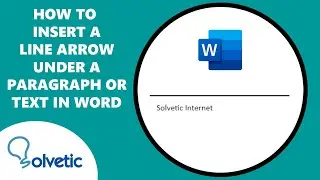How to Insert a Line Arrow Under a Paragraph or Text in Word