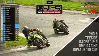 Rnd 6 Teeside - OMG Racing Ohvale 110 Cup Races 1 & 2 - Rich Energy British Mini Bikes 2020
