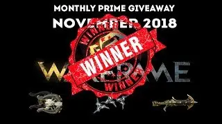 Warframe Monthly Prime Giveaway - November 2018 Winners (PC only)