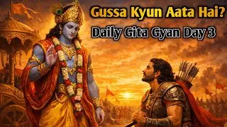 Gussa Kyun Aata Hai? 😡| Bhagavad Gita Gyan for Kids🙎&zwj;♂️ | Day 3🔥