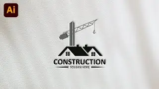 Construction logo design illustration ~ Adobe photoshop tutorial step by step 2025 (1080p)