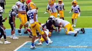 The #1 NorCal & #8 Nationally Ranked GRANT JR. PACERS 10U dominate the SAC RAIDERS!! 47-🍩 🐎🏈🟡🔵💪🏾