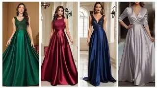 Elegant sequin V neck bridesmaid gown for wedding party dress for girls #2026 