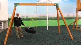 Classic Wooden Tire Swing