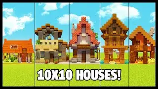 5 Minecraft 10x10 Houses! - (You Can Build Too)
