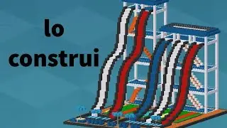 Constru&iacute; toboganes de agua grandes en block craft 3d pero toboganes de otro estilo