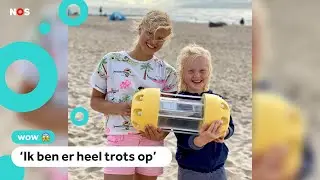 Marie en Ida vinden flessenpost van onderzoekers