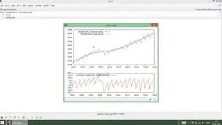 Extracting potential output ternd using H-P filter (in gretl)
