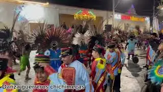 Danza apache halcones y danza guerreros chichimecas en honor al divino salvador san Pablo toliman