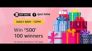 Amazon Quiz Answers for 28 January 2019 - Win 500 (100 winners)