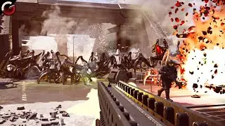 FIGHTING MASSIVE BUG SWARM! Veteran Mode - Hard | Starship Troopers: Extermination Gameplay