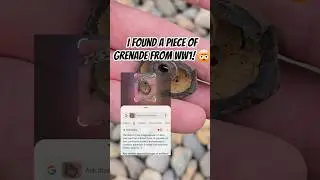 I Found a Piece of Grenade from WW1! 🤯💯#WarMemorabilia #luckyfind #surprise #WW1