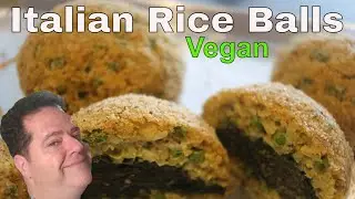 Italian rice balls vegan baked