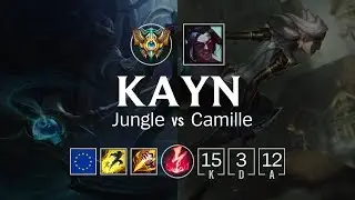 Kayn Jungle vs Camille - EUW Challenger Patch 8.9