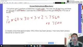 Estimating Crowds (Bleachers)