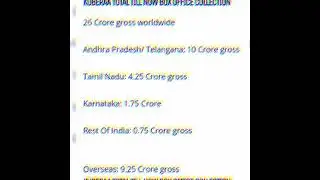 kuberra Day 1 box office collection