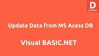 Update Data from VB.net to MS Access Database Table