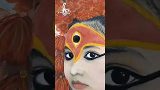#Kumari - The living goddess   #painting #shorts #watercolor
